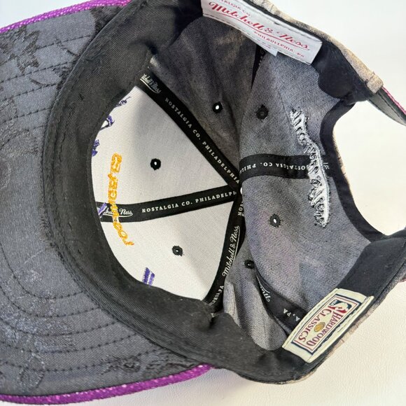 Mitchell & Ness Los Angeles Lakers Script Hat Hardwood Classics Tie Dye - Picture 10 of 12